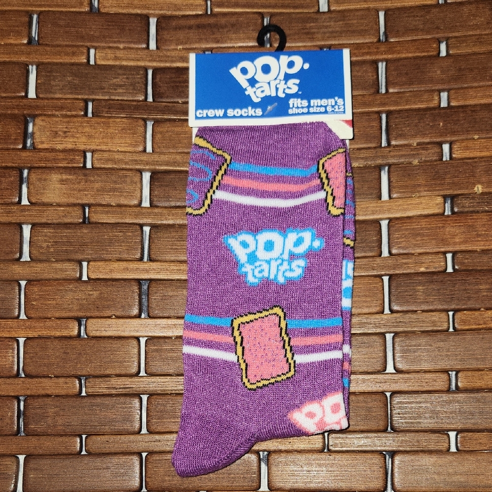 Odd Sox Pop-Tarts Purple Crew Socks Mens 6-12